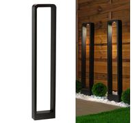 Lumiled Lampadaire extérieur - 80 cm - Lampe sur pied - Éclairage extérieur - Lampe de jardin - Lampe de jardin - Lampe sur pied LED IP44 - Noir - Étanche aux éclaboussures - 4000 K - Blanc neutre