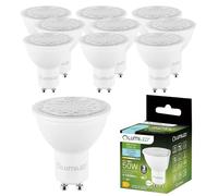 Lumiled Lot de 10 ampoules LED GU10 - 6 W - 580 lm - Blanc froid - 6500 K - Remplace 50 W - Angle de faisceau 24°/36°/60° - Réflecteur - Ampoules à économie d'énergie