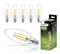 LUMILED Lot de 6 ampoules LED B35 E14 7 W (remplace 70 W) - 770 lumens - Verre transparent - 4000 K - Blanc neutre - Angle d'éclairage 360°
