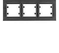 Lumina Passion WL9233 8694407002396 Cadre triple horizontal en aluminium Noir