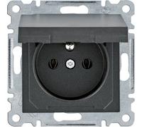 Lumina Prise d'alimentation avec mise à la terre et couvercle 16 A/250 VAC noir WL1123 mask8694407003447