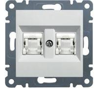 Lumina Prise double RJ45 cat. 6 UTP blanche WL2160