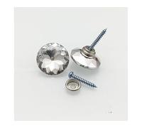 LuminaCreek 30 boutons diamant transparents de 16 mm, boutons brillants, boutons ronds décoratifs scintillants, boutons pression, boutons en verre cristal(B 30pcs)