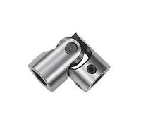 LuminaCreek Accouplement d'arbre flexible à cardan en acier WXD D16 L60, structure de bloc transversal, axe joint universel(WXD1-16x60)