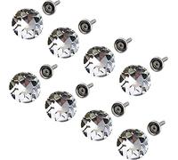 LuminaCr outons pression invisibles à coudre, boutons en cristal, 50 boutons diamant transparents de 25 mm, boutons brillants, boutons ronds décoratifs scintillants