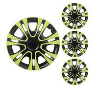 LuminaCreek Enjoliveurs de Roue 13 14 15 Pouces Ensemble de 4 enjoliveurs de moyeux Accessoires décoratifs