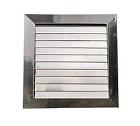 LuminaCreek Grille d'aération en acier inoxydable for hotte aspirante, hotte de cuisine, ventilateur d'extraction, bouches d'aération for salle de bain et extérieur(Pipe 100 110mm)