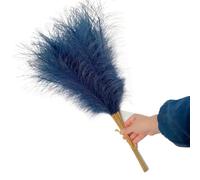 LuminaCreek Herbe de la Pampa Grande Taille 55 cm, 5/10/20 pièces, Fausses Fleurs décoratives, roseaux, for décoration de Mariage ou de Maison(Blue,5PCS)