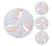 LuminaCreek Lot de 4 enjoliveurs universels Robustes, 4 Couleurs, 12 Pouces, pièces Automobiles, Rose Clair