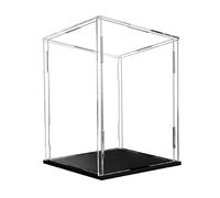 LuminaCreek Vitrine cubique Transparente en Acrylique, Plusieurs Tailles Personnalisables(40x40x40CM)
