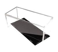 LuminaCreek Vitrine en Acrylique avec Base Noire, Multicolore, Plusieurs Tailles, for Objets de Collection et modèles réduits(50x50x50CM)