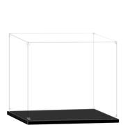 LuminaCreek Vitrine en Acrylique for château 71043, Dimensions intérieures 73 x 48 x 63 cm, épaisseur 2-3 mm, Base en Bois et Plastique, connecteurs Transparents.(2MM)