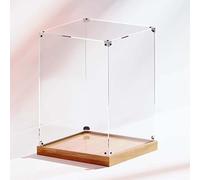 LuminaCreek Vitrine en Acrylique Transparent, Dimensions personnalisées, Base de 3 cm, for Jouets, Bijoux, modèles, Plusieurs Tailles(35x35x45cm(14x14x18in))