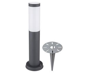 Luminaire à base en acier inoxydable, piquet de sol, éclairage d'allée de jardin, lampe de prise debout dans un ensemble comprenant des ampoules LED