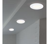3 X Briloner Lampe Encastrable LED Rond Blanc Rigide IP23 5W 350lm Chaud 3000K [EEK: G]