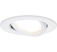 Luminaire à LED encastrable LED intégrée Paulmann Coin Slim 93876 N/A 6 W blanc mat