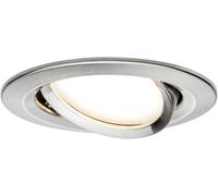 Paulmann Luminaire encastrable Coin Slim 93877 LED intégrée 6 W fer (brossé)