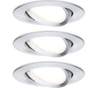 Luminaire à LED encastrable LED intégrée Paulmann Coin Slim 93903 N/A 18 W aluminium (brossé) jeu de 3