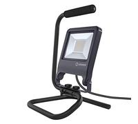 Luminaire: adapté au sol, Worklights S-STAND / 50 W, 220…240 V, angle de rayonnement: 120°, Blanc froid, 4000 K, matériau de corps: aluminum/acier, IP65, 10-pack