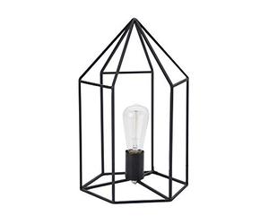 Luminaire Alamao, Lampe fliaire métal, 40 W, noir, L25 x H26 cm