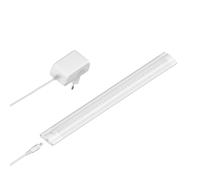ledscom.de Luminaire d'agencement LED SIRIS blanc mat avec bloc d'alimentation, plat, 30cm, 368lm, blanc chaud