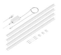 Luminaire d'agencement à LED SIRIS blanc mat plat 90cm 1044lm blanc chacun 4er