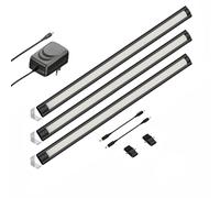 Luminaire d'agencement à LED SIRIS noir mat montage en angle plat 50cm 531lm [EEK: G]