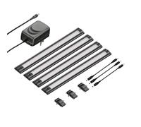 Luminaire d'agencement à LED SIRIS noir mat plat 30cm 368lm blanc chaud chacun [EEK: F]