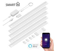 Luminaire d'agencement LED intelligent SIRIS blanc mat Contrôleur WLAN plat [EEK: G]