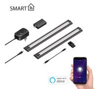 Luminaire d'agencement LED intelligent SIRIS noir mat Contrôleur WLAN plat