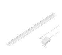 ledscom.de Luminaire d'agencement LED SIRIS blanc mat avec bloc d'alimentation, plat, 50cm, 655lm, blanc