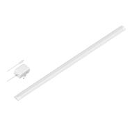 Luminaire d'agencement LED SIRIS blanc mat avec bloc d'alimentation plat 90cm