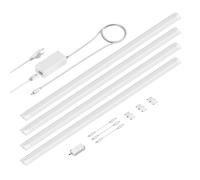 Luminaire d'agencement LED SIRIS blanc mat avec variateur tactile plat de 90cm
