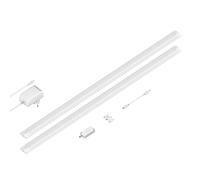 Luminaire d'agencement LED SIRIS blanc mat avec variateur tactile plat de 90cm