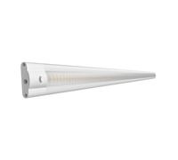 ledscom.de Luminaire d'agencement LED SIRIS blanc mat, blanc chaud, 2700 K, plat, 90 cm, 963 lm, 9,5 W, 24V DC, interrupteur, système de connexion ATOM, IP20, bloc d'alimentation nécessaire (non