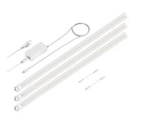 Luminaire d'agencement LED SIRIS blanc mat montage en angle plat 90cm chacun [EEK: F]