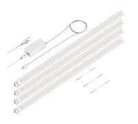 Luminaire d'agencement LED SIRIS blanc mat montage en angle plat 90cm chacun [EEK: F]