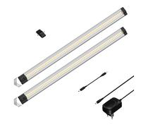 parlat LED Lampe d'agencement SIRIS, montage en angle, plat, 50cm chacun, 531lm chacun, blanc chaud, set de 2 pièces