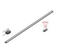 Luminaire d'agencement LED SIRIS noir mat avec bloc d'alimentation et détecteur