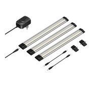 Luminaire d'agencement LED SIRIS plat 30cm chacun 368lm blanc chaud 3er Set