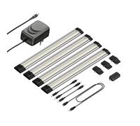 parlat Lampe LED d'agencement Siris, variateur d'intensité tactile, plate, 30cm, 370lm chacune, blanc, set de 4 pièces