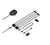 parlat Lampe LED d'agencement Siris, variateur tactile, plate, 30cm, 368lm chacune, blanc chaud, set de 2 pièces