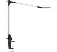 MAUL Lampe de bureau LED MAULspace | Lampe de bureau à intensité variable en aluminium | Lampe LED moderne avec 2080 lux et 691 lumens | 5 Variateur d'intensité | Argenté