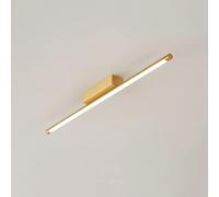 Luminaire de plafond à LED de lustre de mode, plafonniers à longue bande minimaliste à montage semi-encastré, lustre linéaire moderne pour salle à manger, salon, cuisine, escalier, couloir, vestiaire