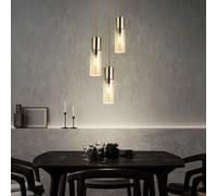 Luminaire de Plafond Laiton Suspendu Sommeil Chambre Éclairage Glas-Amber