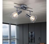 Luminaire de Plafond Lampe Spot la Vie Ess Bâton Licht-Schiene Argent Pivotant