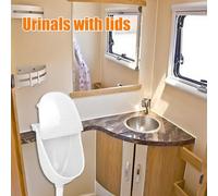 Luminaire de salle de bain couvert, urinoir masculin debout, accessoire de toilette portable, collecteur de déchets avec couvercle amovible | Mur couvert pour hommes garçons pères maison cour RV Camp