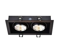 Luminaire d'intérieur en Aluminium moulé sous Pression, Grille carrée Noire antireflet, Spot encastré pour vêtements commerciaux, luminaires de Plafond 16 W