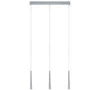 Luminaire en suspension LED Gutta 2700K 3x520lm 3x7W Alu brossé gradable Alu brossé G