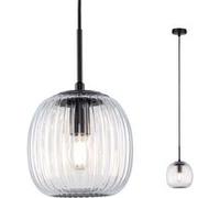Paulmann 71147 Suspension Selection Bathroom Ruya IP44 E14 230V max. 20W Verre, Noir mat éclairage de salle de bain - luminaire sans ampoule